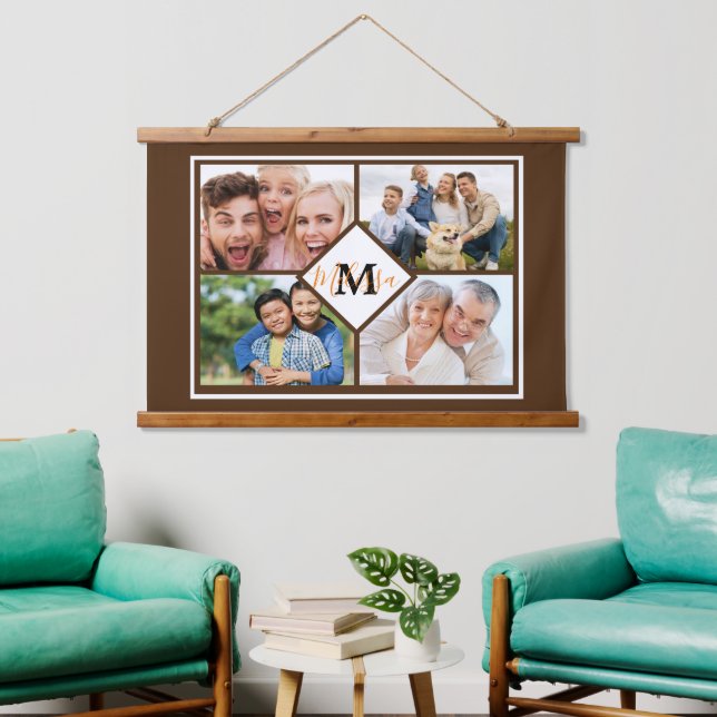 Personalised family photos  hanging tapestry (Living Room)