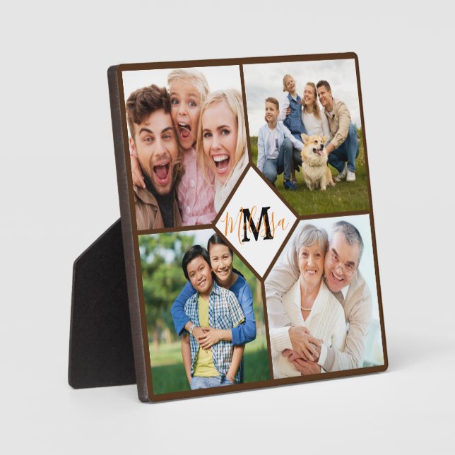 Personalised family photos  plaque (Front)