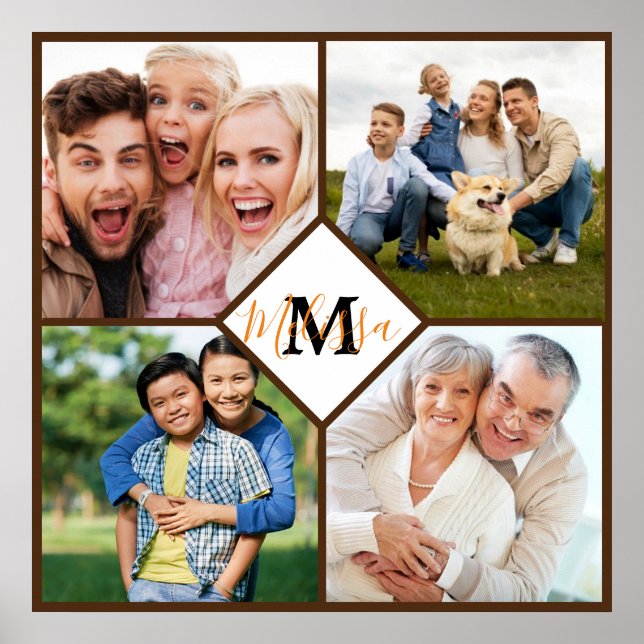 Personalised family photos  poster (Front)