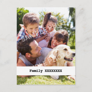Personalised Family Postcard