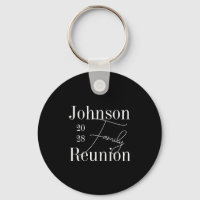 Personalised Family Reunion Black White Keepsake