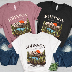 Personalised Family Reunion Camping Trip Matching Tri-Blend Shirt