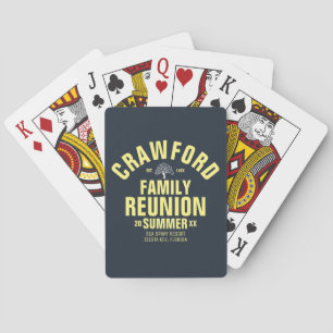 Personalised Family Reunion Classic Playing Cards