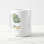 Personalised Family Reunion Cousins Tree Keepsake Coffee Mug<br><div class="desc">Featuring a watercolor tree,  this cute minimalist family reunion personalised mug template is easy to customise and ready to add your yearly family gathering details this year. You can click the "Personalise" button to add your reunion event.</div>