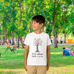 Personalised Family Reunion Family Tree  T-Shirt<br><div class="desc">Commemorate your family reunion with this stylish kid's T-Shirt. It is decorated with a colourful mosaic family tree and is easily customisable with your family name. Use the Customise Further option to change the text size, style, or colour. Because we create our artwork you won't find this exact image from...</div>
