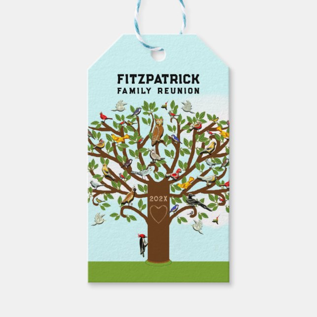 Personalised Family Reunion Gift Tags (Front)