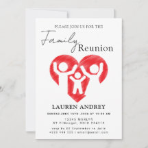 Personalised Family Reunion Party Invitation