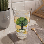 Personalised Family Reunion Tree Cousin Keepsake Glass<br><div class="desc">Featuring a watercolor tree,  this cute minimalist family reunion personalised glass template is easy to customise and ready to add your yearly family gathering details this year. You can click the "Personalise" button to add your reunion event.</div>