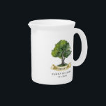 Personalised Family Reunion Tree Keepsake Pitcher<br><div class="desc">Featuring a watercolor tree,  this cute minimalist family reunion personalised mug template is easy to customise and ready to add your yearly family gathering details this year. You can click the "Personalise" button to add your reunion event.</div>