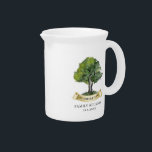 Personalised Family Reunion Tree Keepsake Pitcher<br><div class="desc">Featuring a watercolor tree,  this cute minimalist family reunion personalised mug template is easy to customise and ready to add your yearly family gathering details this year. You can click the "Personalise" button to add your reunion event.</div>