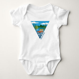 Personalised family Road trip into the mountain Baby Bodysuit