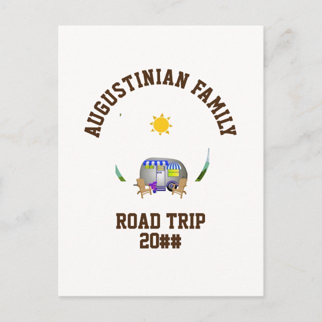 Personalised Family Road Trip Postcard (Front)
