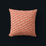 Personalised Family Signature Modern Script Red Cushion<br><div class="desc">Personalised custom design on the front and back in a bright red. To customise even further,  click on the “Edit using Design Tool.” All colours,  fonts and sizes are completely customisable,  so you can really create the look and feel you’re going for.</div>