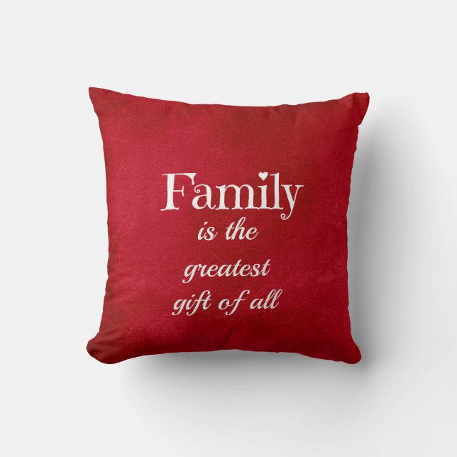 Personalised Family Story pillow two-sided (Front)