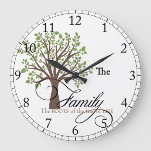 Personalised Family Tree Clock
