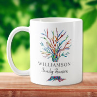 Personalised Family Tree Family Reunion Coffee Mug