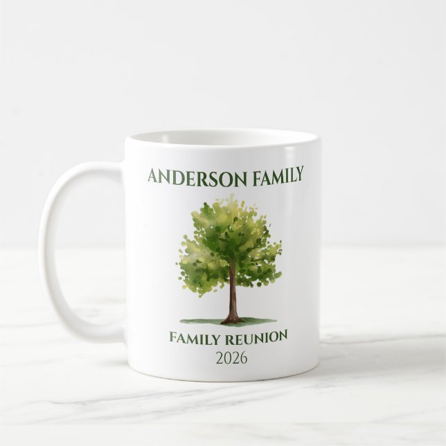Personalised Family Tree Reunion Mug (Left)