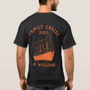 Personalised Family Vacation Cruise Ship Trip T-Shirt