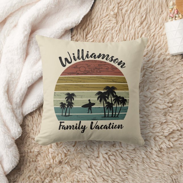 Personalised family vacation cushion (Blanket)