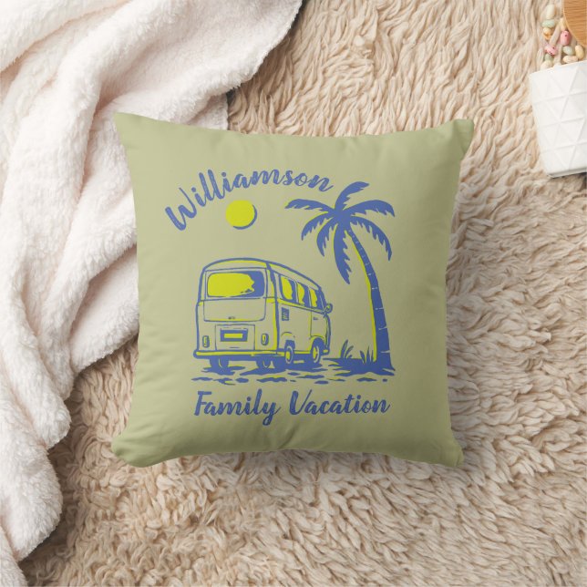 Personalised family vacation cushion (Blanket)