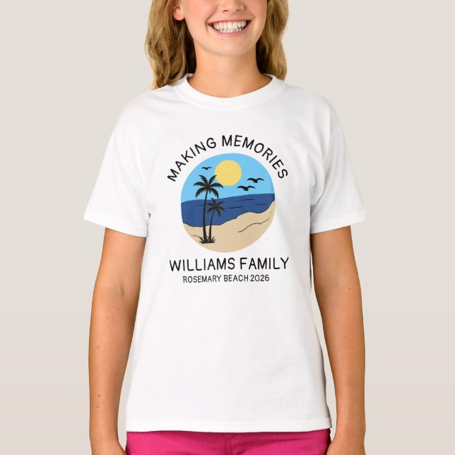 Personalised Family Vacation Men's Basic T-Shirt (Front)