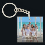Personalised Family Vacation photo destination  Key Ring<br><div class="desc">Keep your favourite travel memories close with this Personalised Family Vacation Photo, Destination & Year Keychain. Customise it with your vacation photo, destination, and year to create a unique and meaningful keepsake. Perfect as a family trip souvenir, gift for travel lovers, or a personal reminder of your favourite adventures. A...</div>