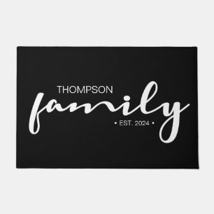 Personalised Family with Established Doormat