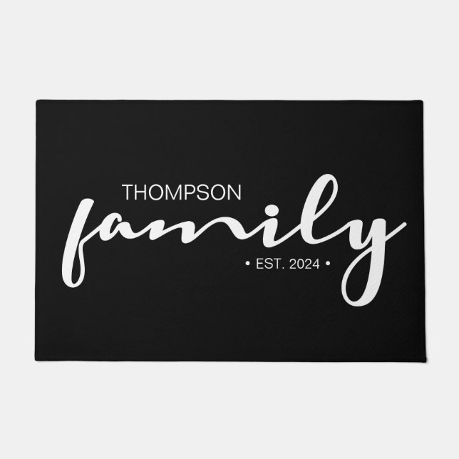 Personalised Family with Established Doormat (Front)