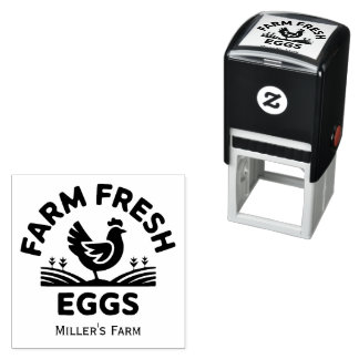 Personalised Farm Fresh Eggs Self Inking Stamp