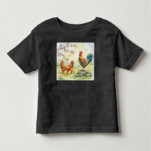 Personalised Farm Life rooster chicks toddler