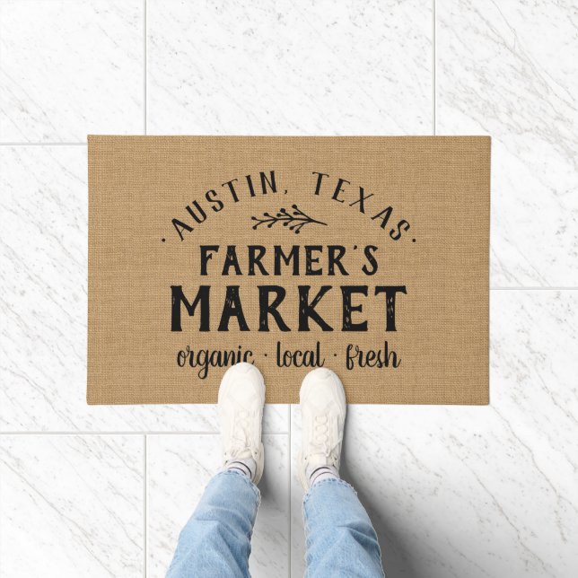 Personalised Farmer's Market Doormat (Indoor)