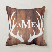 Personalised - Farmhouse Barn Wood Deer Antlers