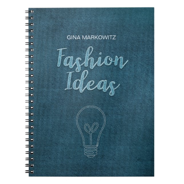 Personalised Fashion Ideas Notebook (Front)