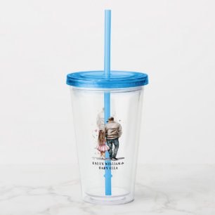 Personalised Father and Daughter (2) Acrylic Tumbler