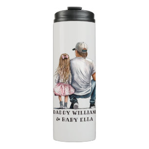Personalised Father and Daughter (4) Thermal Tumbler