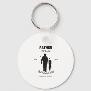 Personalised Father and Daughter Best Friends For Key Ring