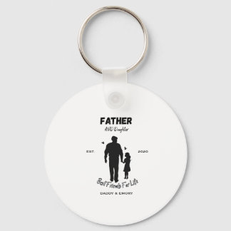 Personalised Father and Daughter Best Friends For Key Ring