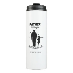 Personalised Father and Daughter Best Friends For Thermal Tumbler