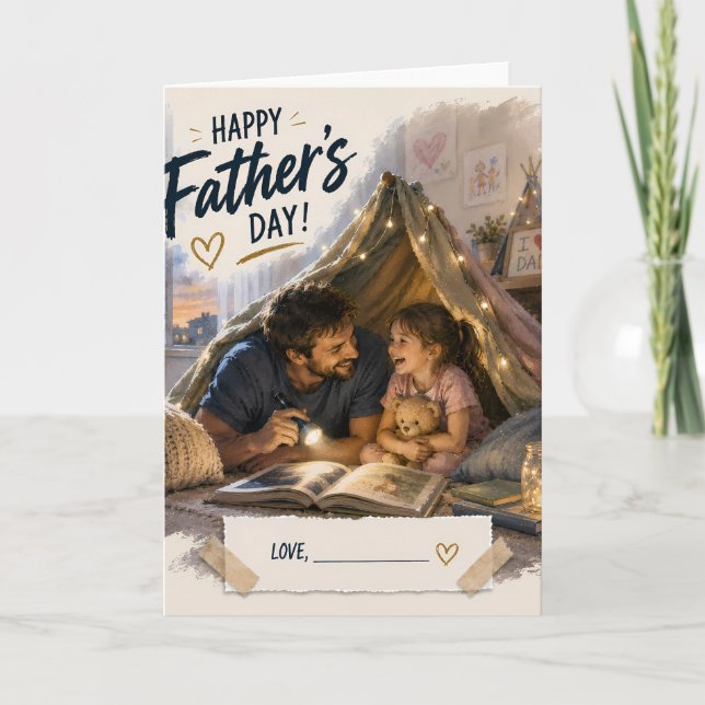 Personalised Father Daughter Greeting Card (Front)