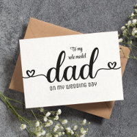 Personalised Father of the Bride Card 