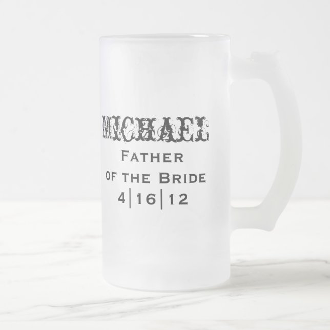Personalised Father of the Bride Mug (Right)