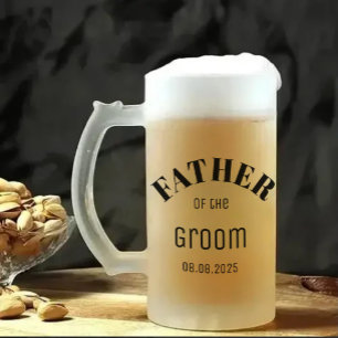 Personalised Father of the Groom Beer Mug