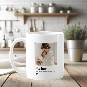 Personalised Father Photo Custom Gift for Dad Coffee Mug