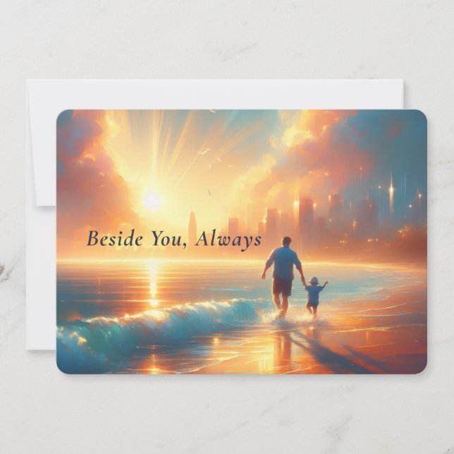 Personalised Father’s Day Card - Beside You Always (Front)