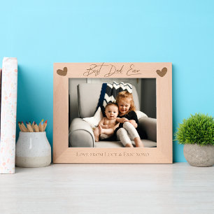 Personalised father’s Day Custom Gift for dad Etched Frames