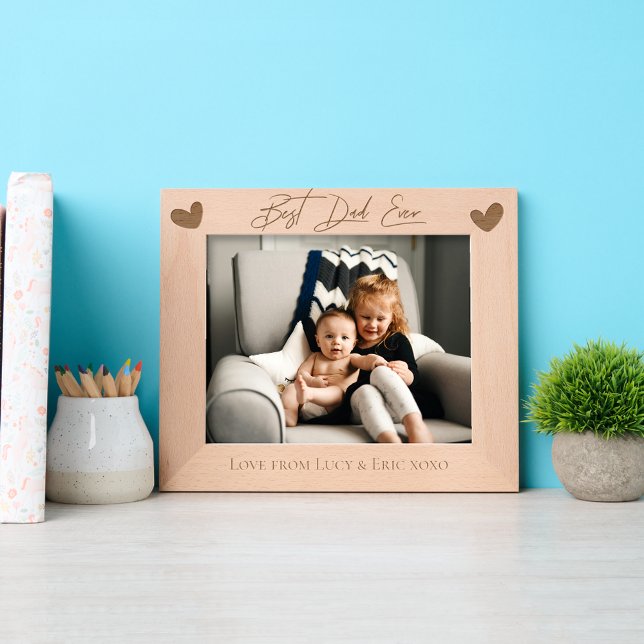 Personalised father’s Day Custom Gift for dad Etched Frames (Creator Uploaded)