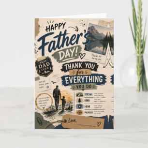 Personalised Father’s Day Keepsake Card