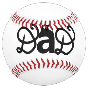 Personalised Father’s Day Minimalist Dad Child  Softball