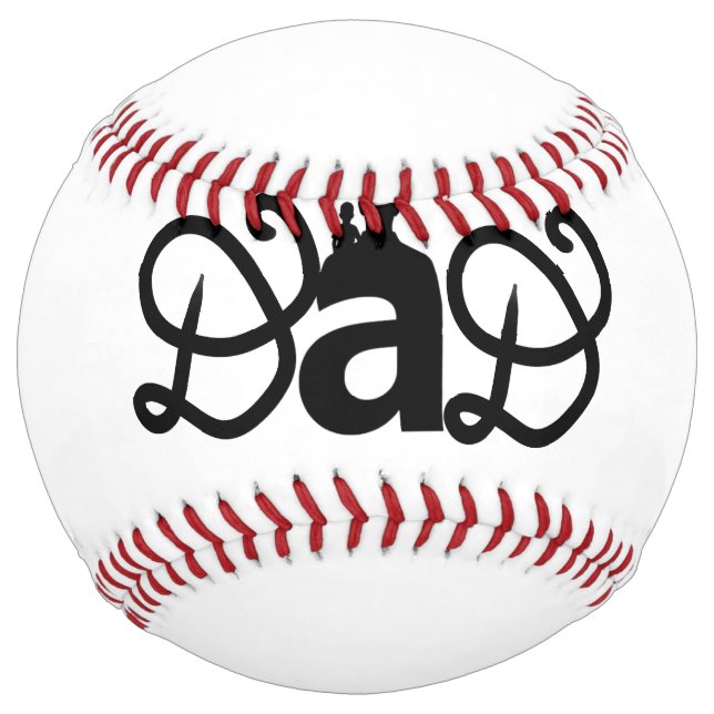 Personalised Father’s Day Minimalist Dad Child  Softball (Front)