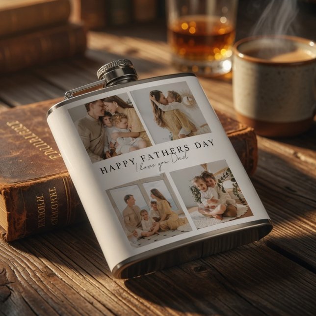 Personalised Father’s Day Photo Flask | Custom Dad (Creator Uploaded)
